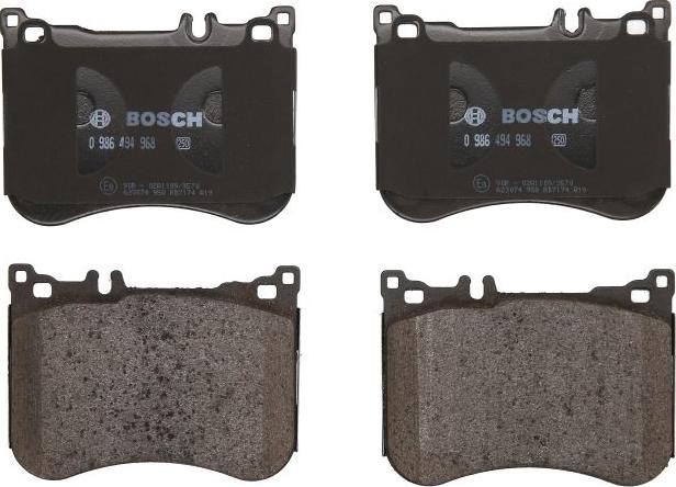 BOSCH 0 986 494 968 - Komplet Pločica, disk-kočnica www.molydon.hr