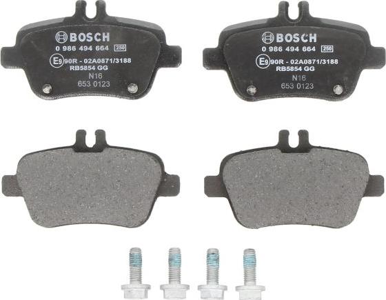 BOSCH 0 986 494 664 - Komplet Pločica, disk-kočnica www.molydon.hr