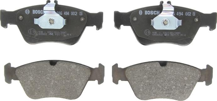 BOSCH 0 986 494 002 - Komplet Pločica, disk-kočnica www.molydon.hr