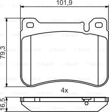 BOSCH 0 986 495 471 - Komplet Pločica, disk-kočnica www.molydon.hr