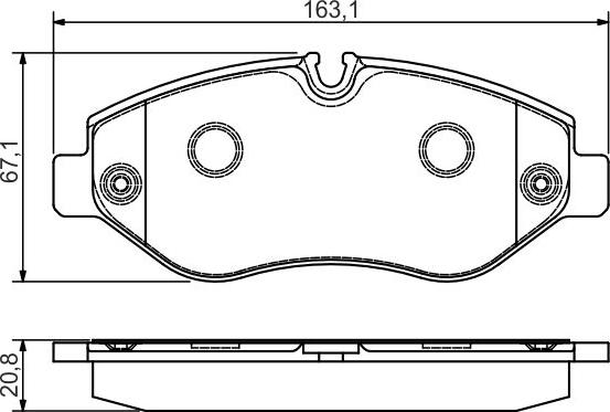 BOSCH 0 986 495 098 - Komplet Pločica, disk-kočnica www.molydon.hr