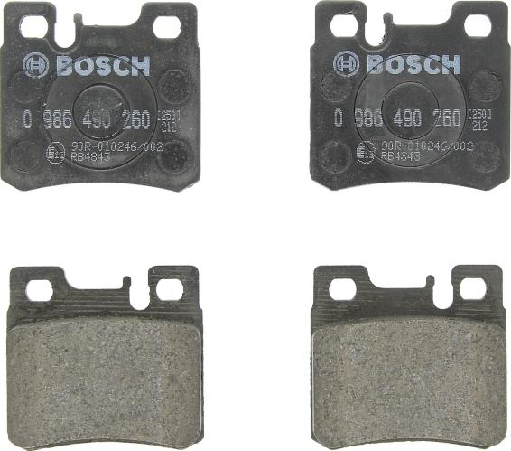BOSCH 0 986 490 260 - Komplet Pločica, disk-kočnica www.molydon.hr
