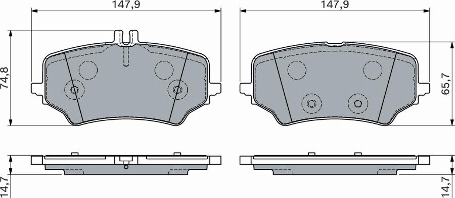 BOSCH 0 986 460 167 - Komplet Pločica, disk-kočnica www.molydon.hr
