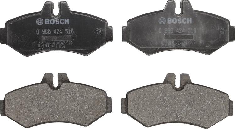 BOSCH 0 986 424 516 - Komplet Pločica, disk-kočnica www.molydon.hr