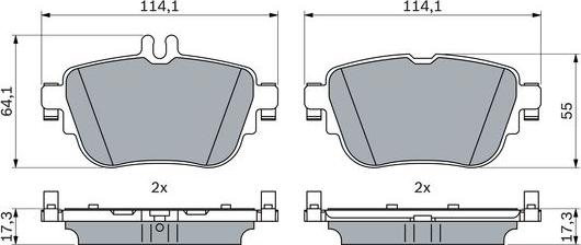 BOSCH 0 986 424 845 - Komplet Pločica, disk-kočnica www.molydon.hr