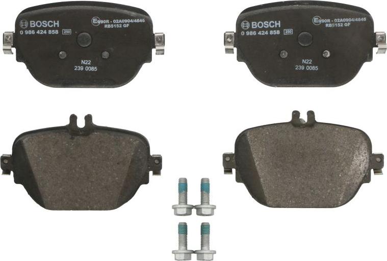 BOSCH 0 986 424 858 - Komplet Pločica, disk-kočnica www.molydon.hr