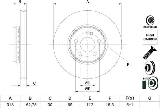 BOSCH 0 986 479 G42 - Kočioni disk www.molydon.hr