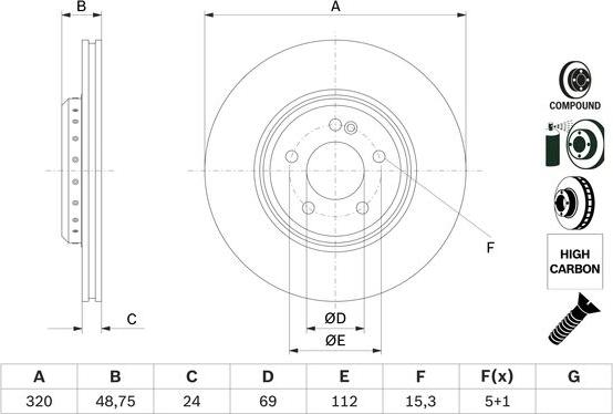 BOSCH 0 986 479 G39 - Kočioni disk www.molydon.hr