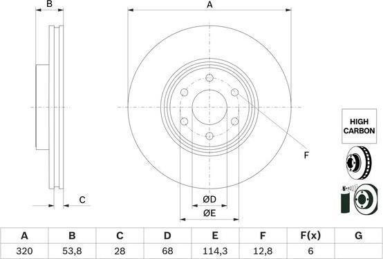 BOSCH 0 986 479 H29 - Kočioni disk www.molydon.hr