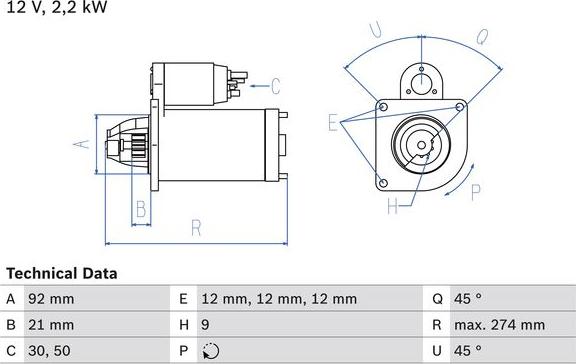 BOSCH 0 986 016 210 - Starter www.molydon.hr