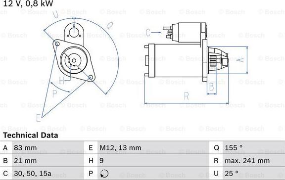 BOSCH 0 986 010 110 - Starter www.molydon.hr