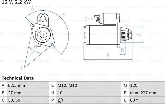 BOSCH 0 986 013 910 - Starter www.molydon.hr