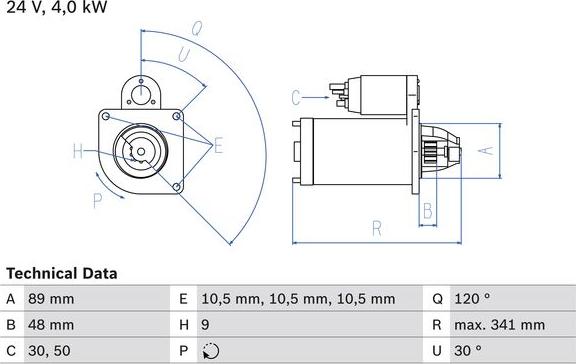 BOSCH 0 986 013 490 - Starter www.molydon.hr