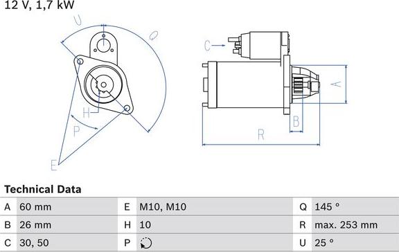 BOSCH 0 986 017 890 - Starter www.molydon.hr