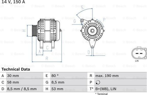 BOSCH 0 986 082 160 - Alternator www.molydon.hr