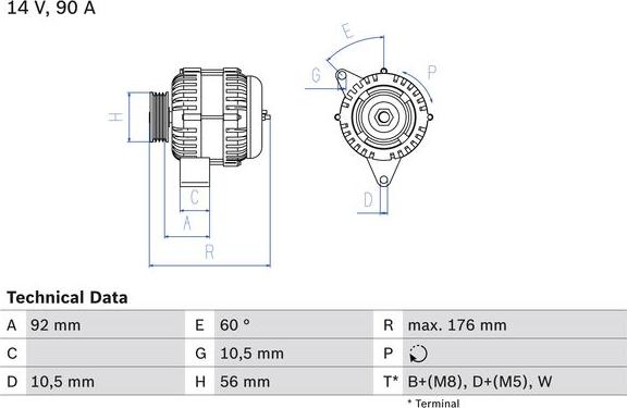 BOSCH 0 986 038 170 - Alternator www.molydon.hr