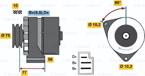 BOSCH 0 986 032 800 - Alternator www.molydon.hr