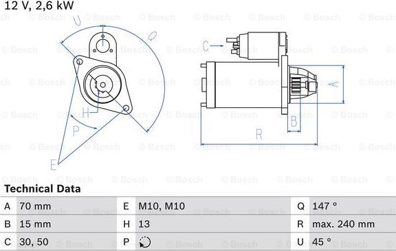 BOSCH 0 986 024 530 - Starter www.molydon.hr