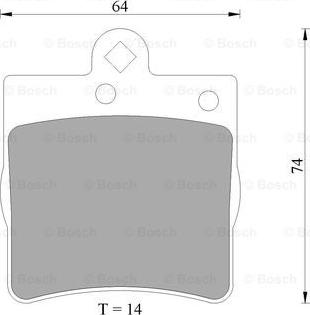 BOSCH 0 986 AB4 990 - Komplet Pločica, disk-kočnica www.molydon.hr