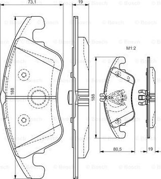 BOSCH 0 986 TB3 152 - Komplet Pločica, disk-kočnica www.molydon.hr
