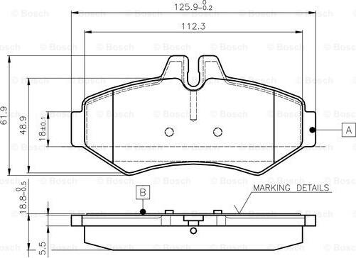 BOSCH 0 986 TB2 046 - Komplet Pločica, disk-kočnica www.molydon.hr