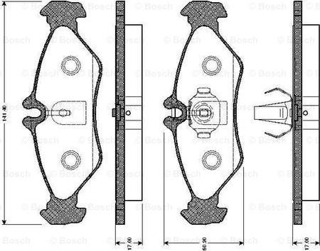 BOSCH 0 986 TB2 031 - Komplet Pločica, disk-kočnica www.molydon.hr