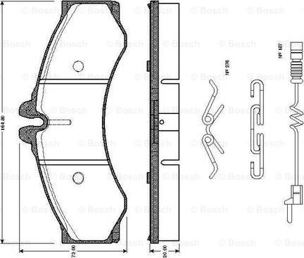 BOSCH 0 986 TB2 037 - Komplet Pločica, disk-kočnica www.molydon.hr