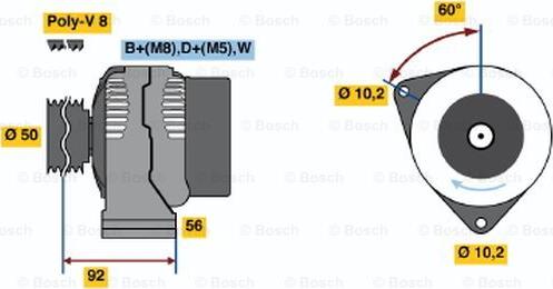 BOSCH 0 120 465 017 - Alternator www.molydon.hr