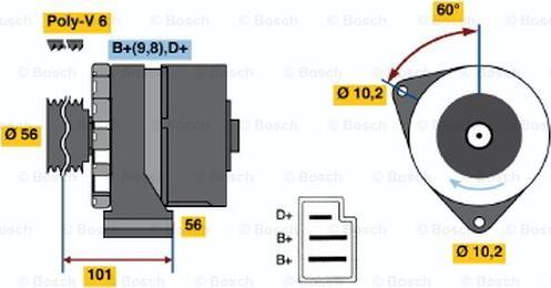 BOSCH 0 120 489 324 - Alternator www.molydon.hr