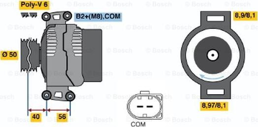 BOSCH 0 121 715 006 - Alternator www.molydon.hr