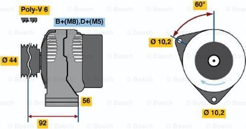 BOSCH 0 123 510 059 - Alternator www.molydon.hr