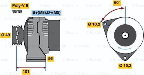 BOSCH 0 986 038 260 - Alternator www.molydon.hr