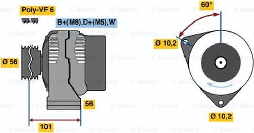 BOSCH 0 123 320 041 - Alternator www.molydon.hr