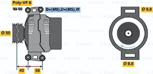 BOSCH 0 123 320 051 - Alternator www.molydon.hr