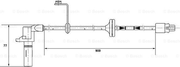 BOSCH 0 265 002 208 - Senzor, broj obrtaja kotača www.molydon.hr