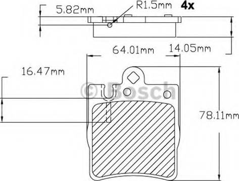 BOSCH F 03B 150 088 - Komplet Pločica, disk-kočnica www.molydon.hr