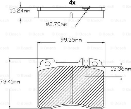 BOSCH F 03B 150 022 - Komplet Pločica, disk-kočnica www.molydon.hr