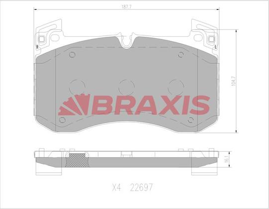 Braxis AA0766 - Komplet Pločica, disk-kočnica www.molydon.hr