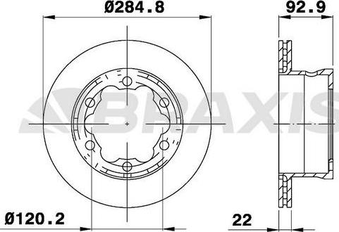 Braxis AD1018 - Kočioni disk www.molydon.hr