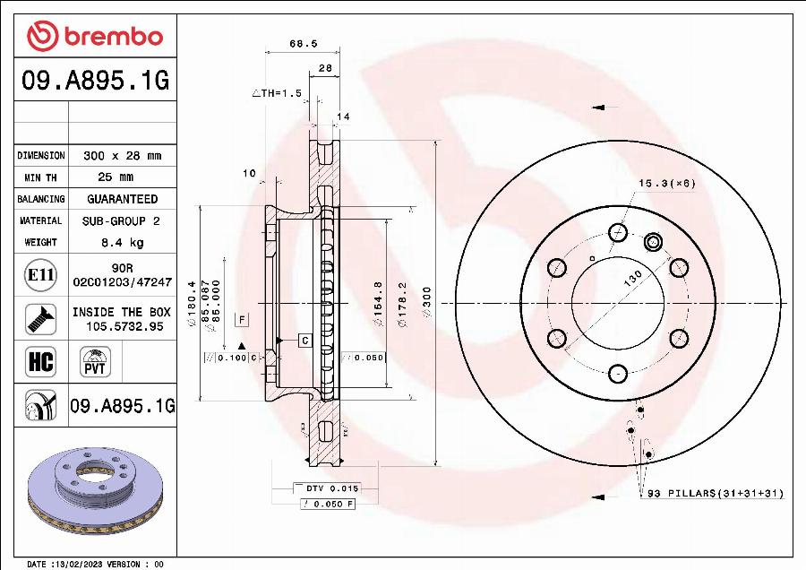 Brembo KT 10 053 - Komplet kočnica, disk-kočnica www.molydon.hr