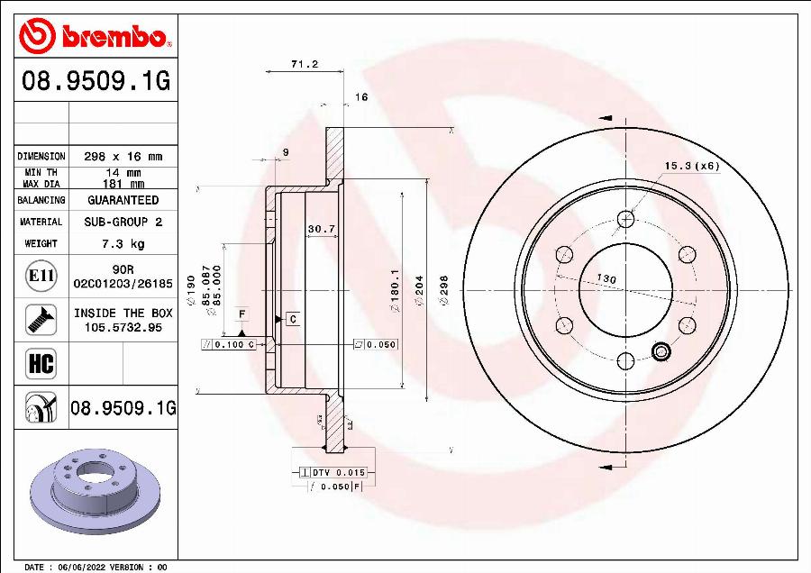 Brembo KT 10 027 - Komplet kočnica, disk-kočnica www.molydon.hr