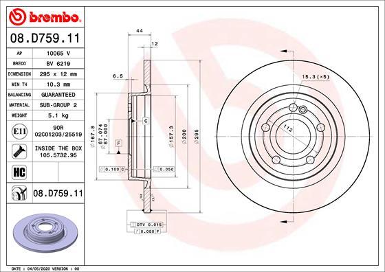 Brembo 08.D759.11 - Kočioni disk www.molydon.hr