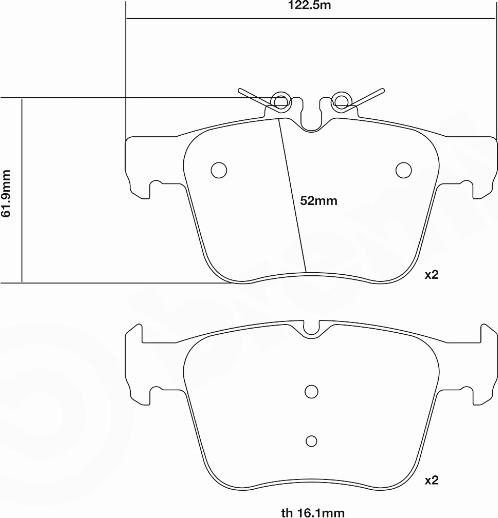 Brembo 07.B315.66 - Komplet Pločica za kocnicu velike snage www.molydon.hr