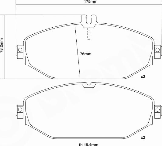 Brembo 07.D435.50 - Komplet Pločica za kocnicu velike snage www.molydon.hr