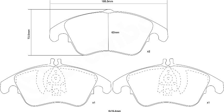 Brembo 07.D435.08 - Komplet Pločica za kocnicu velike snage www.molydon.hr