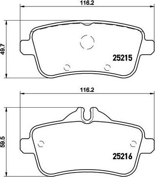 Brembo P 50 099 - Komplet Pločica, disk-kočnica www.molydon.hr