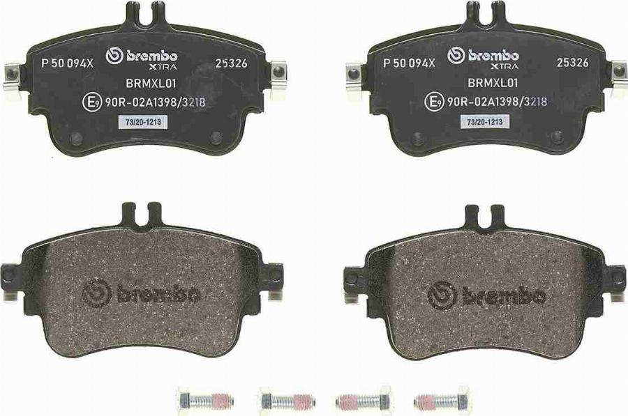 Brembo P 50 094X - Komplet Pločica, disk-kočnica www.molydon.hr