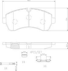 Brembo P50059N - Komplet Pločica, disk-kočnica www.molydon.hr