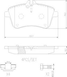 Brembo P50057N - Komplet Pločica, disk-kočnica www.molydon.hr