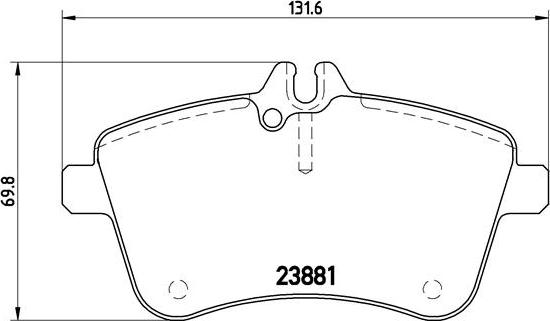 Brembo P 50 057 - Komplet Pločica, disk-kočnica www.molydon.hr